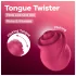 Satisfyer Tongue Twister - vibratore clitorideo lingua rotante - silicone rosa