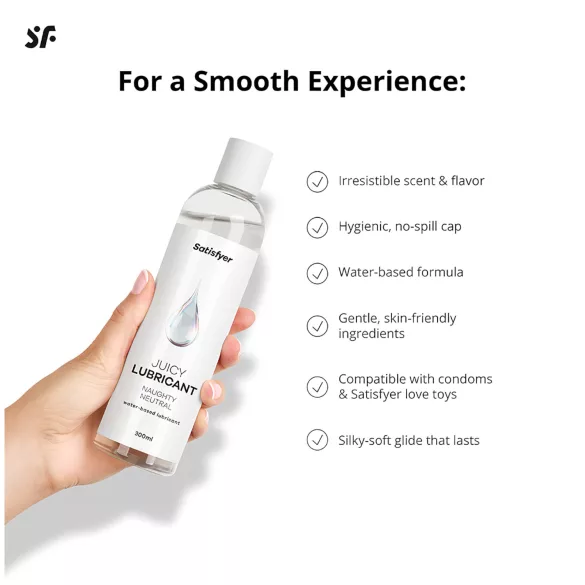 Satisfyer - lubrificante intimo a base d'acqua - sensitive - 300 ml