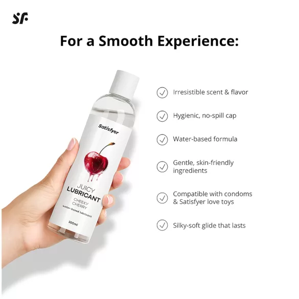 Satisfyer - lubrificante intimo aromatizzato ciliegia - 300ml