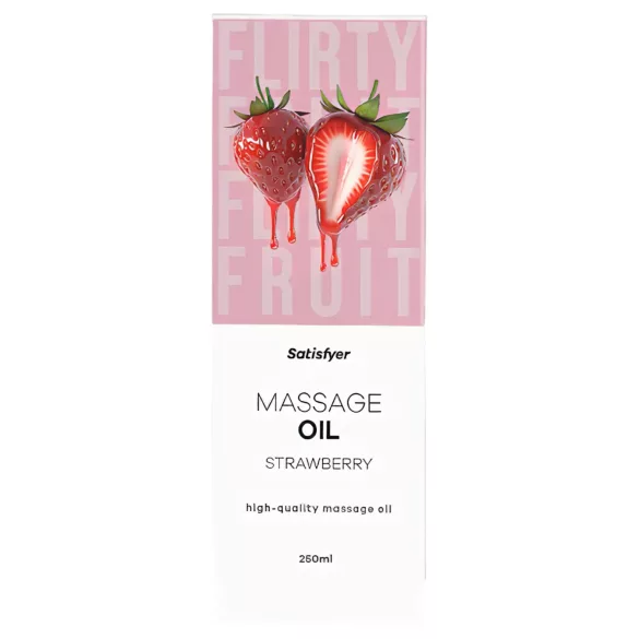 Satisfyer - olio da massaggio aromatizzato - fragola (250 ml)