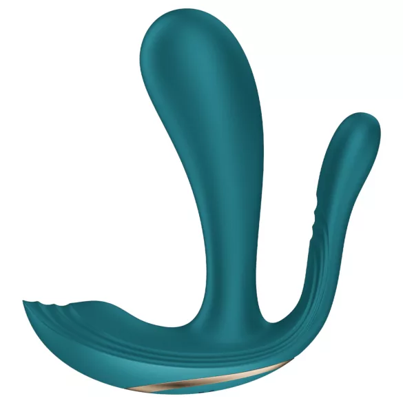Satisfyer Top Secret+ - vibratore indossabile triplo stimolo - verde