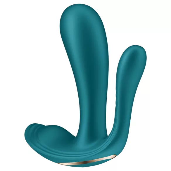 Satisfyer Top Secret+ - vibratore indossabile triplo stimolo - verde