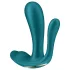 Satisfyer Top Secret+ - vibratore indossabile triplo stimolo - verde
