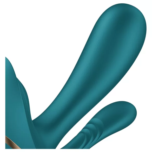 Satisfyer Top Secret+ - vibratore indossabile triplo stimolo - verde