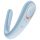 Satisfyer Double Classic - vibratore di coppia (blu)