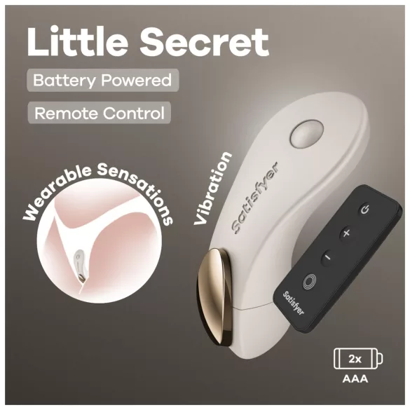 Satisfyer Little Secret - vibratore per mutandine - bianco