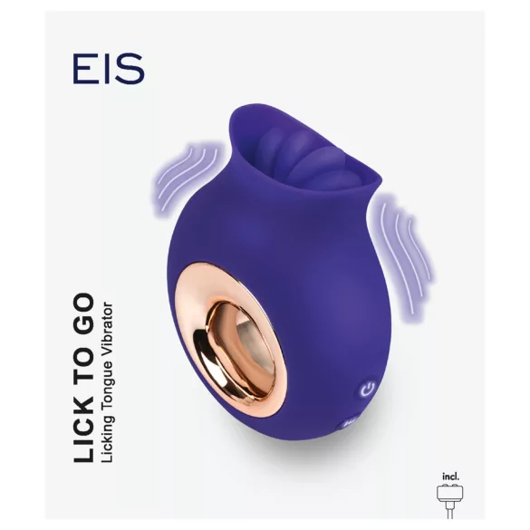 EIS - vibratore leccante - stimolazione clitoridea - silicone viola