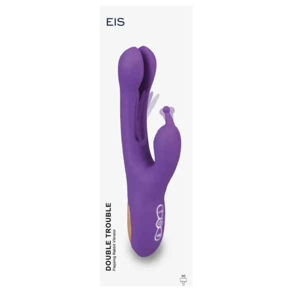 EIS - vibratore doppia stimolazione con lingua rotante e clitoride