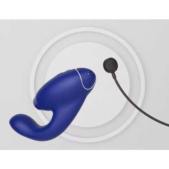 Womanizer Duo 2 - vibratore 2in1 punto G e clitoride - silicone blu