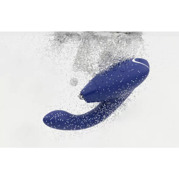 Womanizer Duo 2 - vibratore 2in1 punto G e clitoride - silicone blu