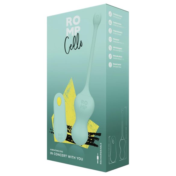 ROMP Cello - palline vaginali vibranti con telecomando - verde