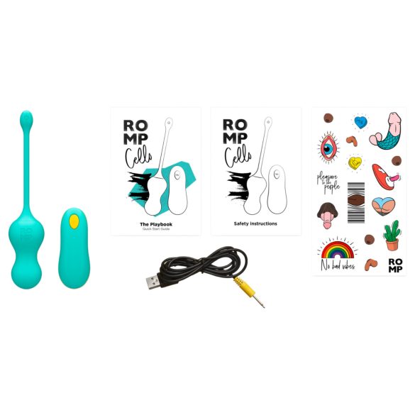 ROMP Cello - palline vaginali vibranti con telecomando - verde