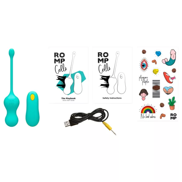 ROMP Cello - palline vaginali vibranti con telecomando - verde