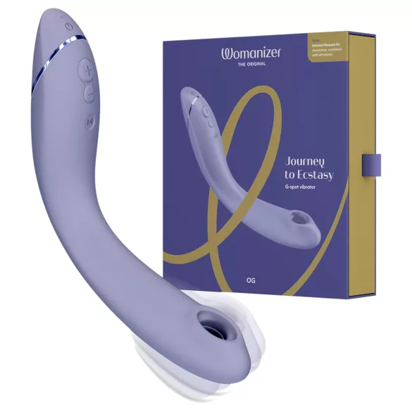 Womanizer OG - vibratore 2in1 punto G e succhiaclitoride ricaricabile - viola