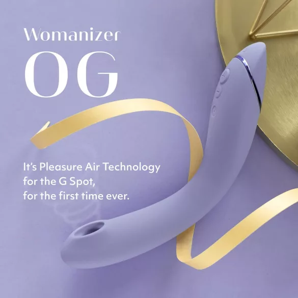Womanizer OG - vibratore 2in1 punto G e succhiaclitoride ricaricabile - viola