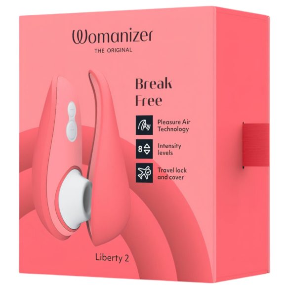 Womanizer Liberty 2 - stimolatore clitorideo a onde d’aria ricaricabile - rosa