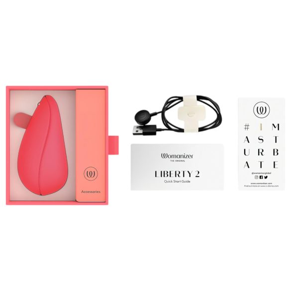 Womanizer Liberty 2 - stimolatore clitorideo a onde d’aria ricaricabile - rosa