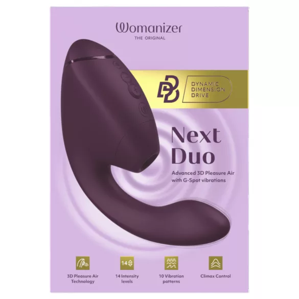 Womanizer Next Duo - Vibratore punto G 2 in 1 (viola)