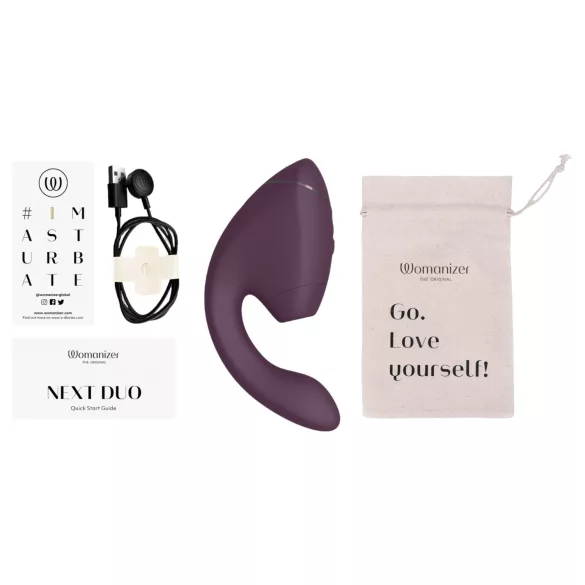 Womanizer Next Duo - Vibratore punto G 2 in 1 (viola)