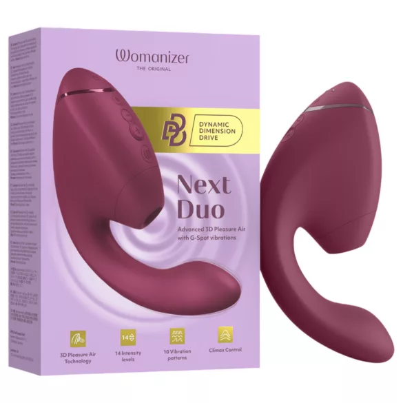 Womanizer Next Duo - vibratore 2 in 1 per il punto G (rosa)