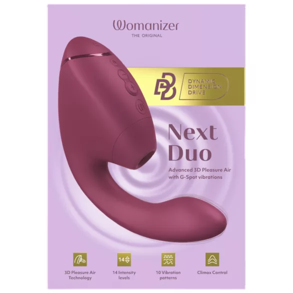 Womanizer Next Duo - vibratore 2 in 1 per il punto G (rosa)