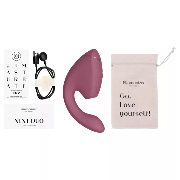 Womanizer Next Duo - vibratore 2 in 1 per il punto G (rosa)