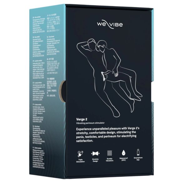 We-Vibe Verge 2 - anello vibrante per pene - controllo smart - silicone nero
