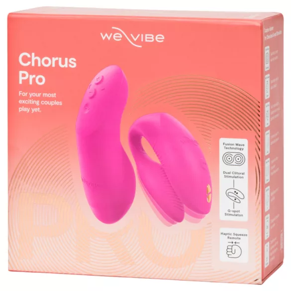 We-Vibe Chorus Pro - vibratore di coppia con app e telecomando (rosa)