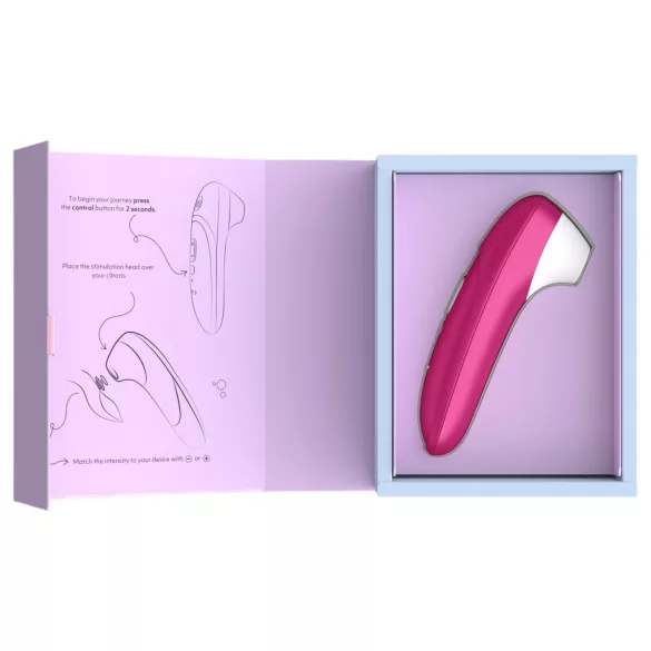 Womanizer Pro - stimolatore clitorideo ad onde d’aria (rosa)