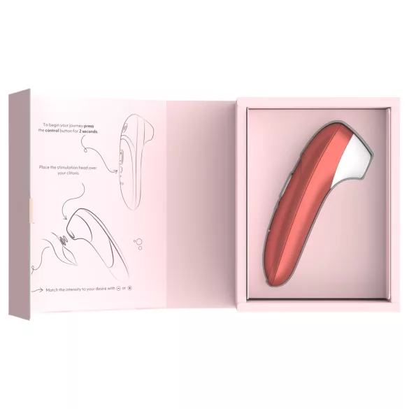 Womanizer Pro - stimolatore clitorideo a onde d’aria (rosso)