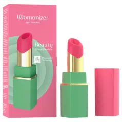   Womanizer Beauty - succhia-clitoride ad onde d’aria a forma di rossetto (verde)