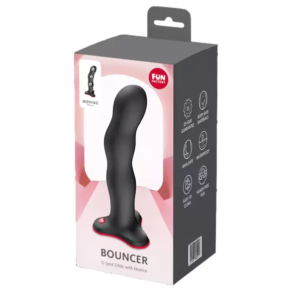 Fun Factory Bouncer - dildo con peso per il punto G (nero)