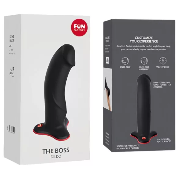 Fun Factory The Boss Stub - dildo con ventosa (nero)