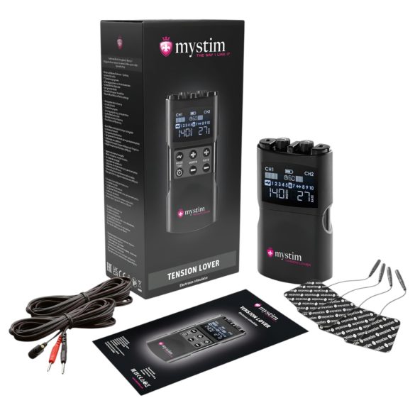 mystim Tension Lover 2 - set elettrostimolatore digitale (nero)