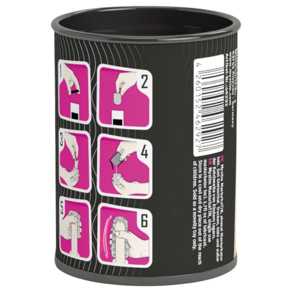 Mystim MasturbaTIN Swirl Girl - masturbatore ondulato - bianco