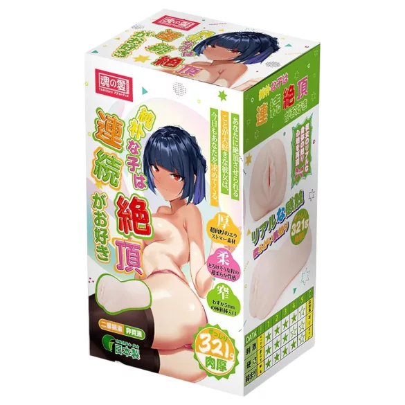 TAMASHII Orgasmo Continuo - masturbatore anime a forma di vagina artificiale (color carne)