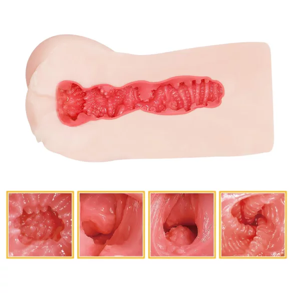 TAMASHII Squeezing Ranch - masturbatore a forma di vagina anime (color carne)
