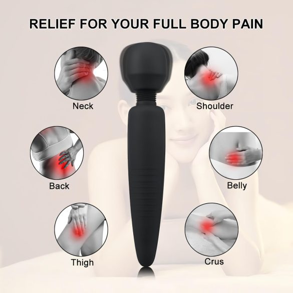 Mrow - vibratore massaggiante ricaricabile impermeabile - nero