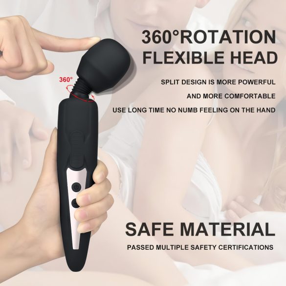 Mrow - vibratore massaggiante ricaricabile impermeabile - nero