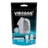 VIBEGGS Twisty Tongues - masturbatore vibrante a uovo - bianco