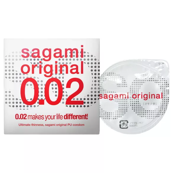 Sagami Original 0,02 - profilattico - ultra sottile 55mm (1 pezzo)
