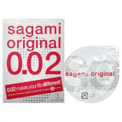  Sagami Original 0,02 - preservativo - ultra sottile - 55mm (3 pezzi)