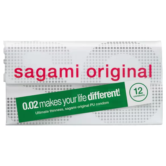 Sagami Original 0,02 - preservativo - ultrasottile 55mm - confezione 12 pezzi