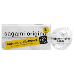   Sagami Original 0,02 L - preservativi - 58mm - confezione da 12