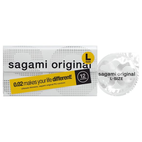 Sagami Original 0,02 L - preservativi - 58mm - confezione da 12