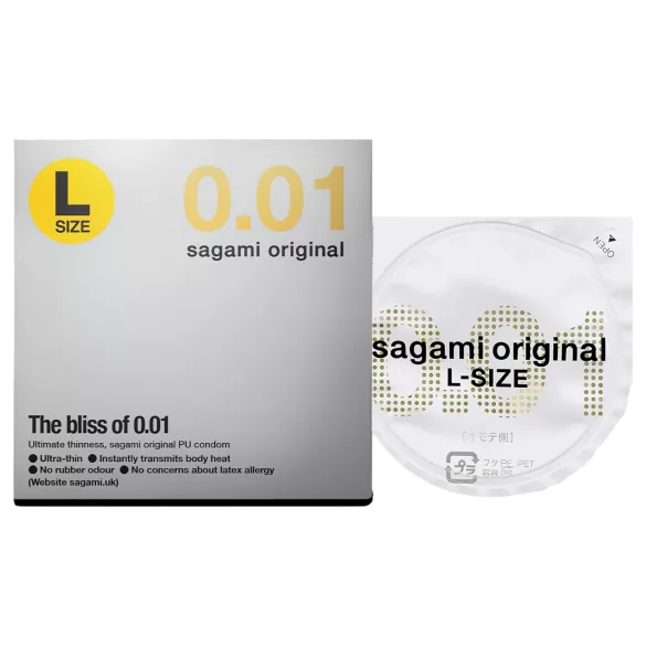 Sagami Original 0,01 L - preservativo ultrasottile - 58mm - 1 pezzo