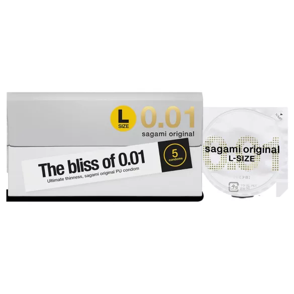 Sagami Original 0,01 L - preservativo ultrasottile - 58mm - 5 pezzi