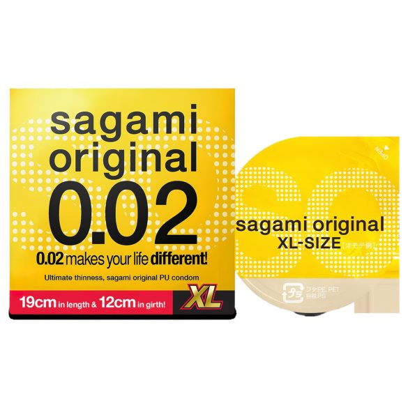 Sagami Original 0,02 XL - preservativo - extra large 61mm - 1 pezzo