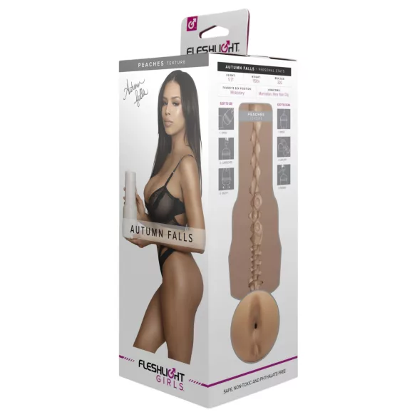 Fleshlight Autumn Falls Peaches - culo finto realistico (color carne)