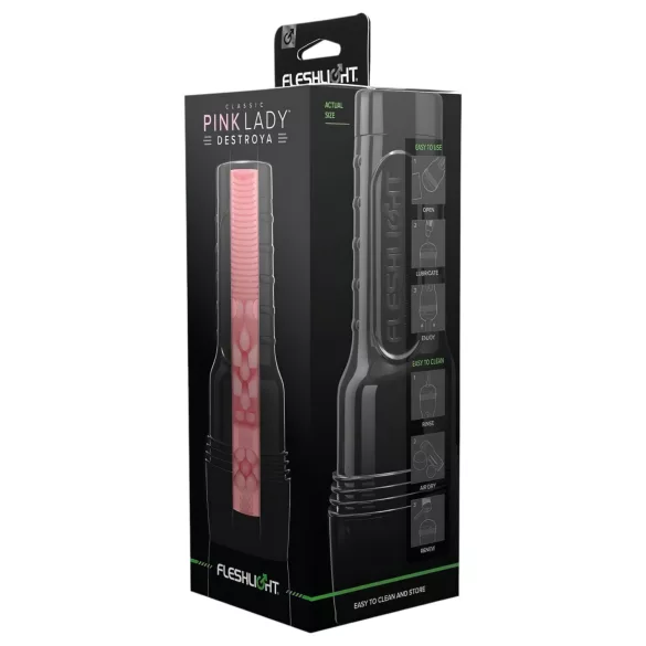 Fleshlight Pink Lady Destroya - masturbatore realistico vagina artificiale